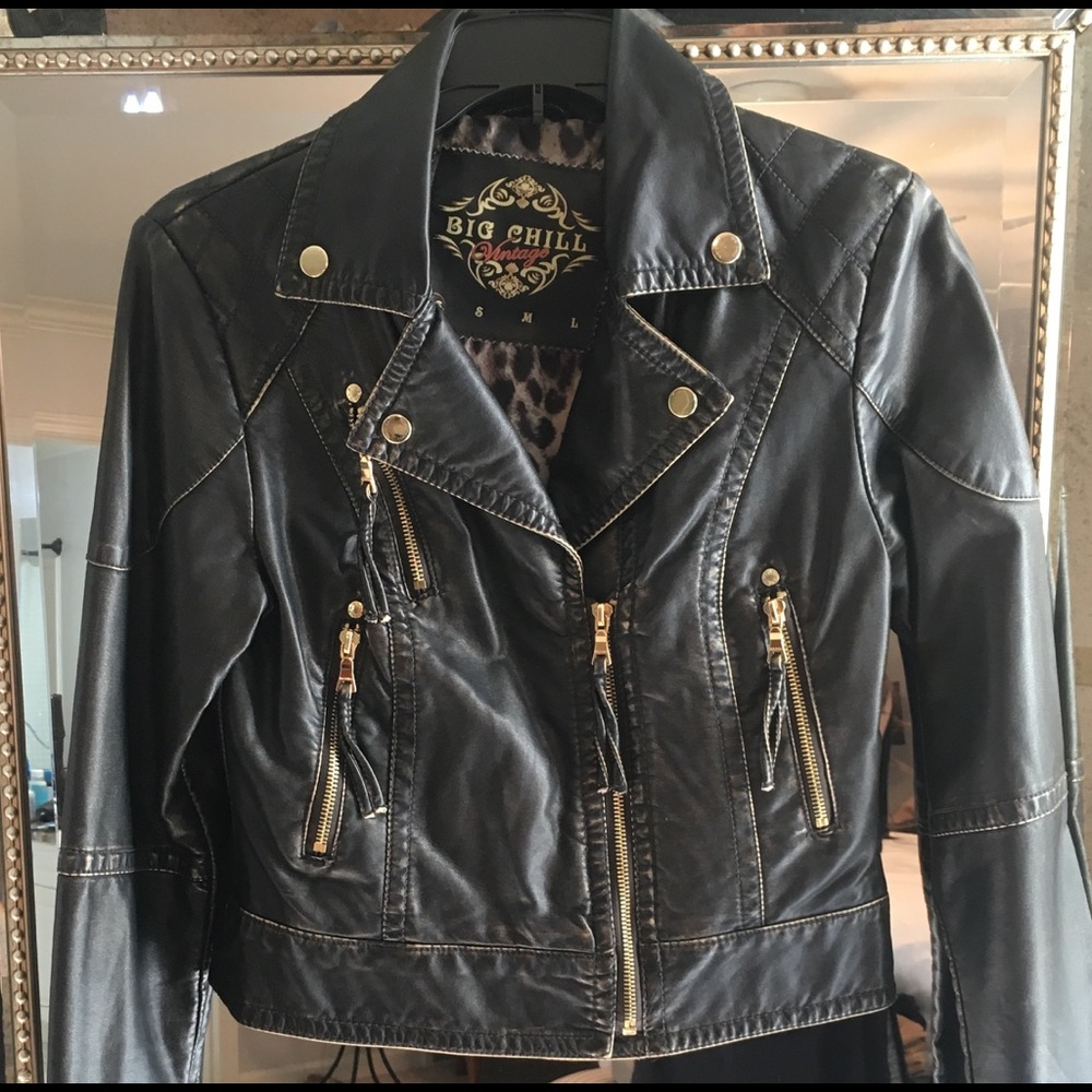 Faux Leather Jacket